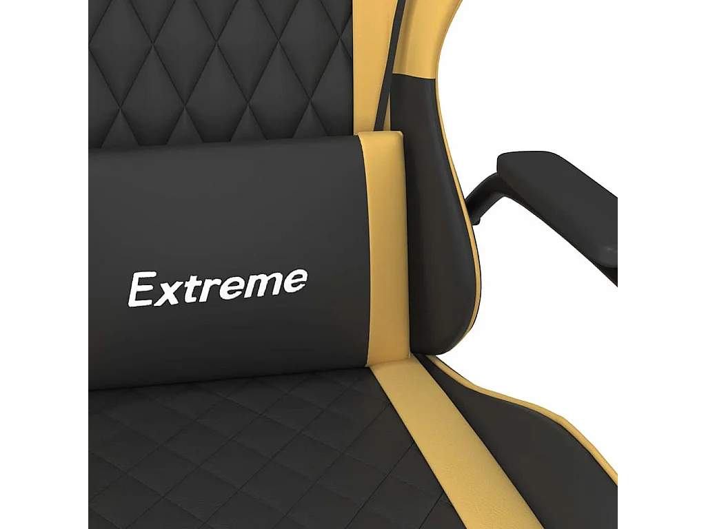 Chaise de jeu Noir et doré Similicuir