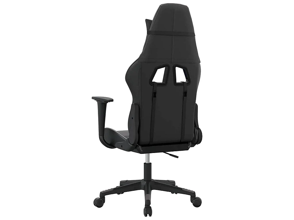 Sedia da Gaming Nera e Grigia in Similpelle