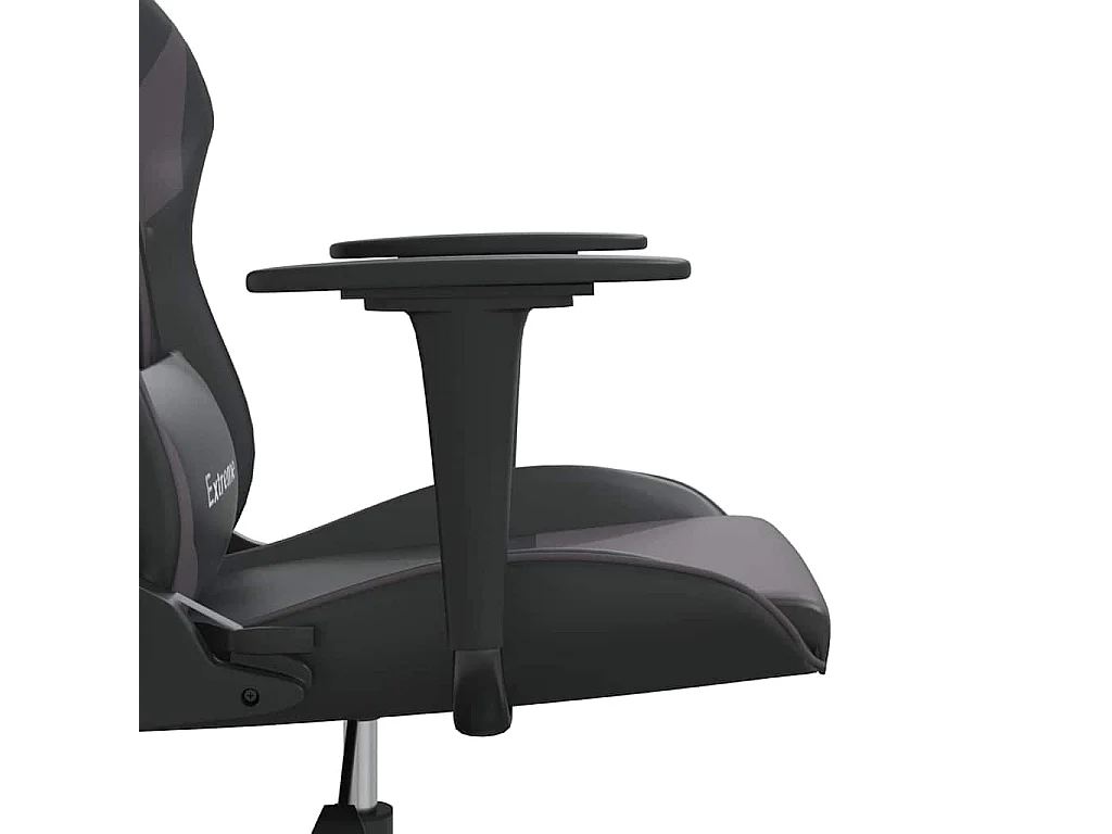 Sedia da Gaming Nera e Grigia in Similpelle