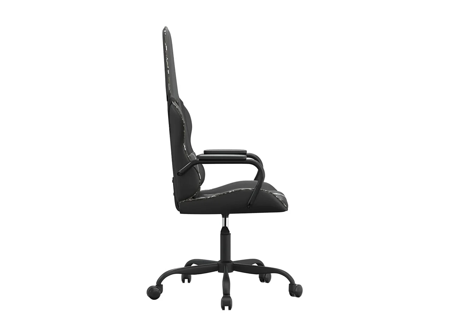 Chaise de jeu de massage camouflage et noir similicuir