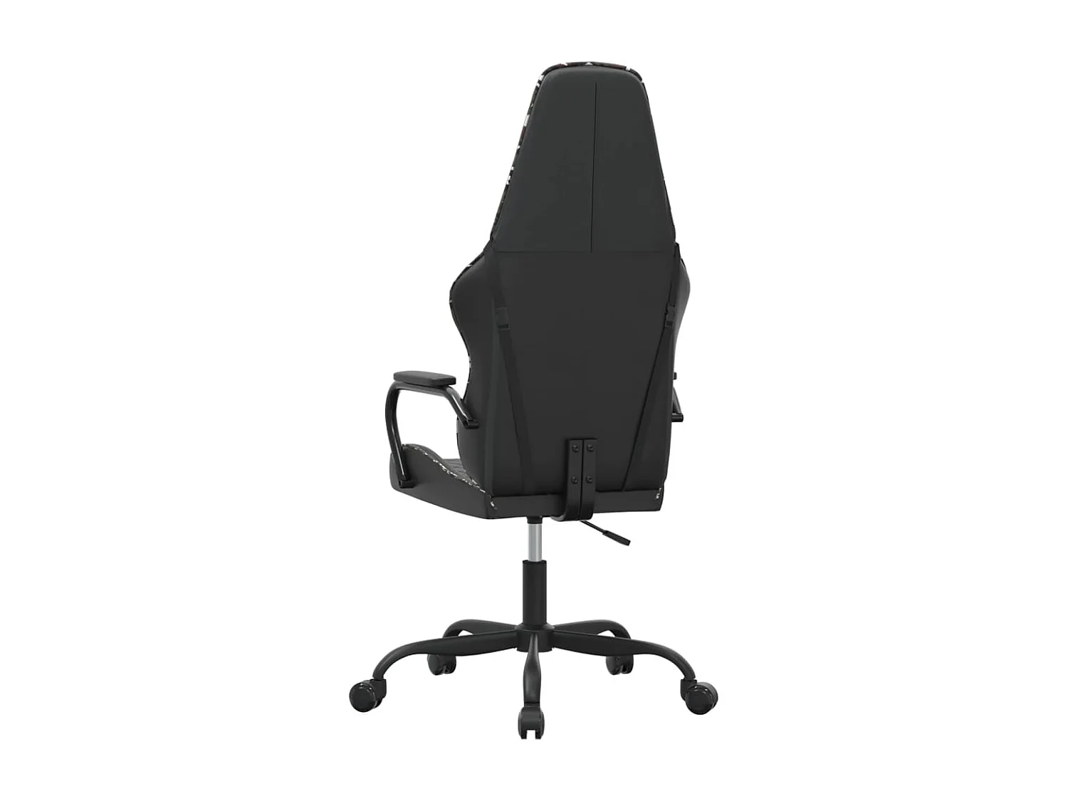 Chaise de jeu de massage camouflage et noir similicuir
