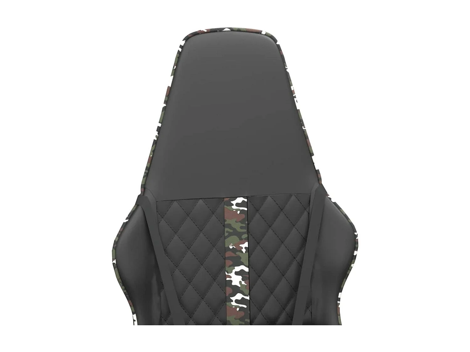 Chaise de jeu de massage camouflage et noir similicuir