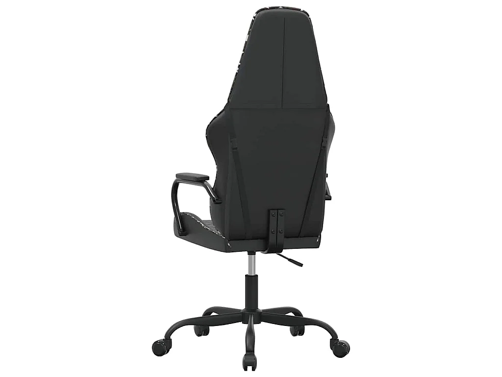 Chaise de jeu de massage camouflage et noir similicuir
