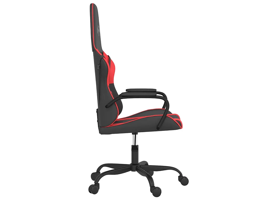 Chaise de jeu de massage Noir et rouge Similicuir