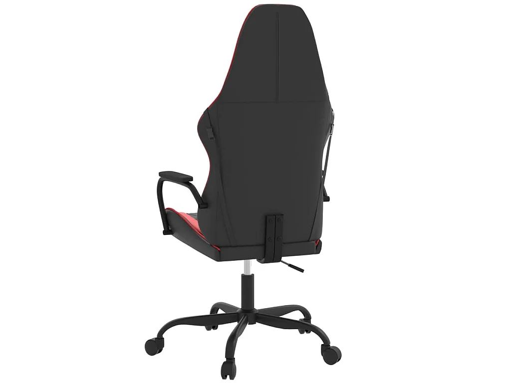 Chaise de jeu de massage Noir et rouge Similicuir