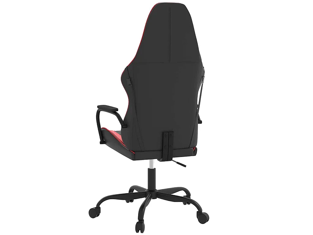 Chaise de jeu de massage Noir et rouge Similicuir