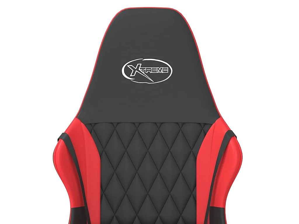 Chaise de jeu de massage Noir et rouge Similicuir