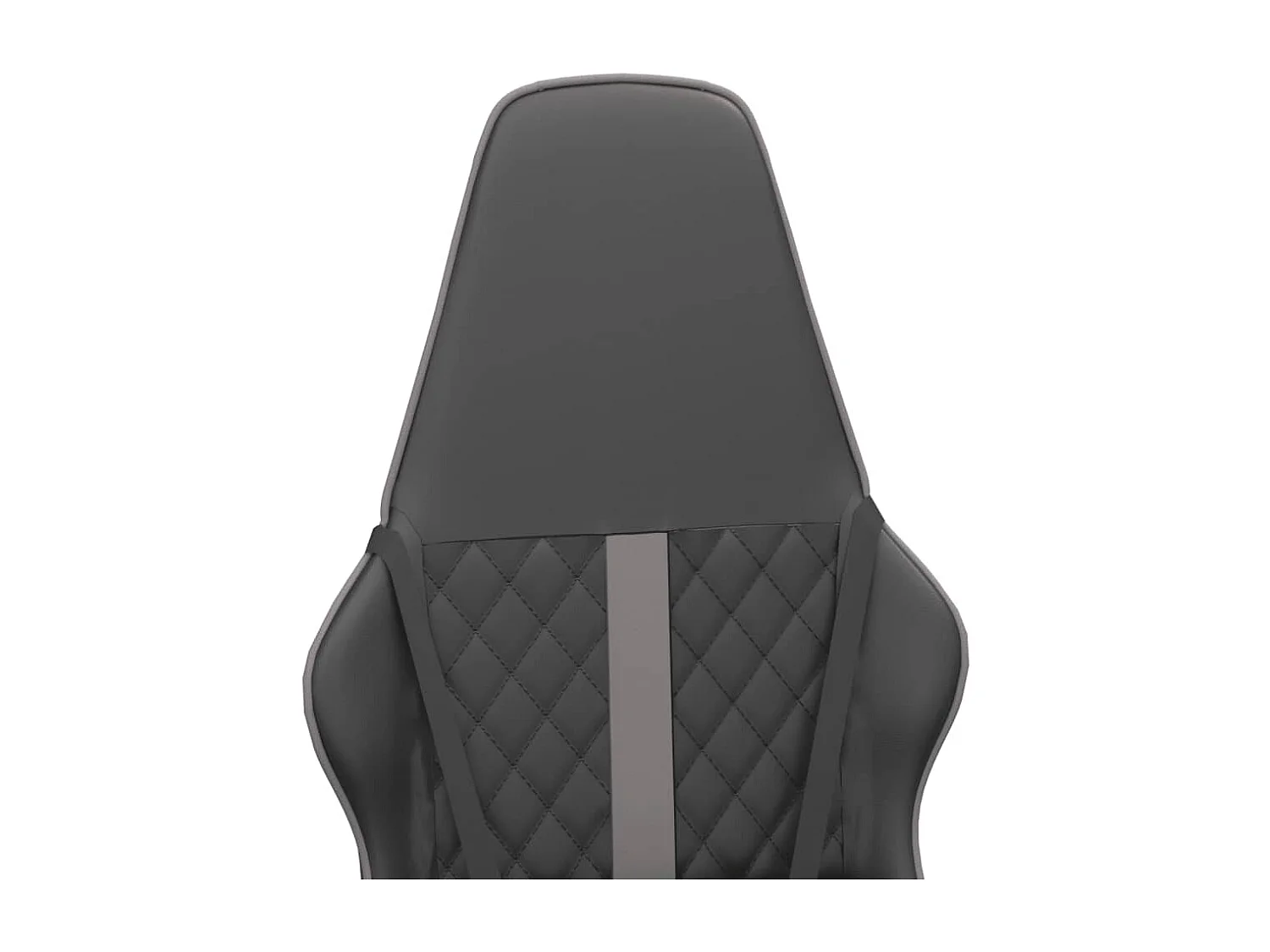 Cadeira gaming massagens couro artificial preto e cinzento