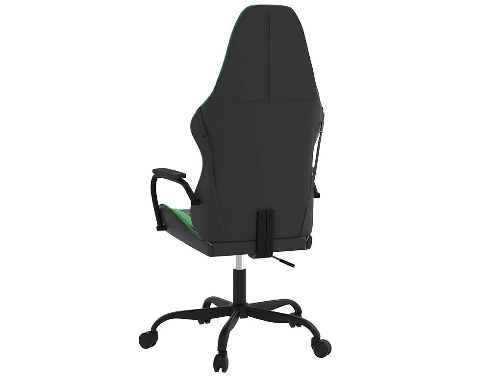 Chaise de jeu de massage Noir et vert Similicuir