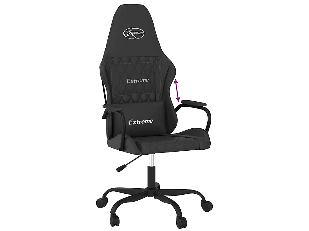 Chaise de jeu Noir Similicuir