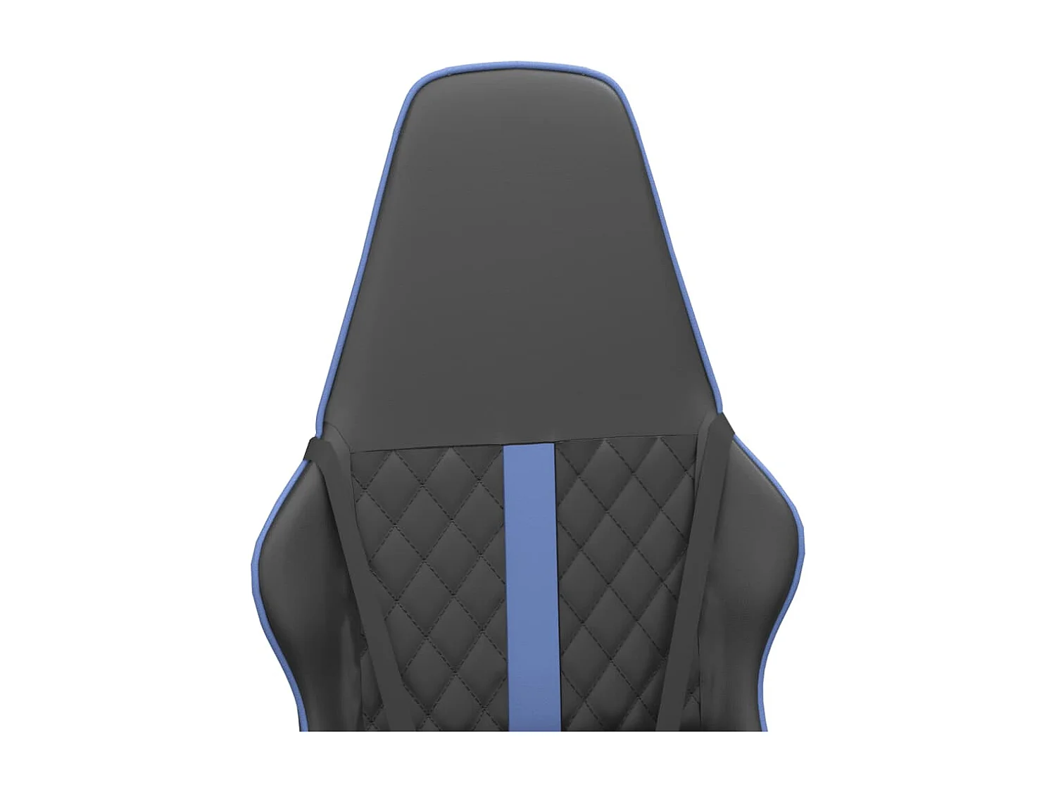 Chaise de jeu de massage bleu et noir similicuir