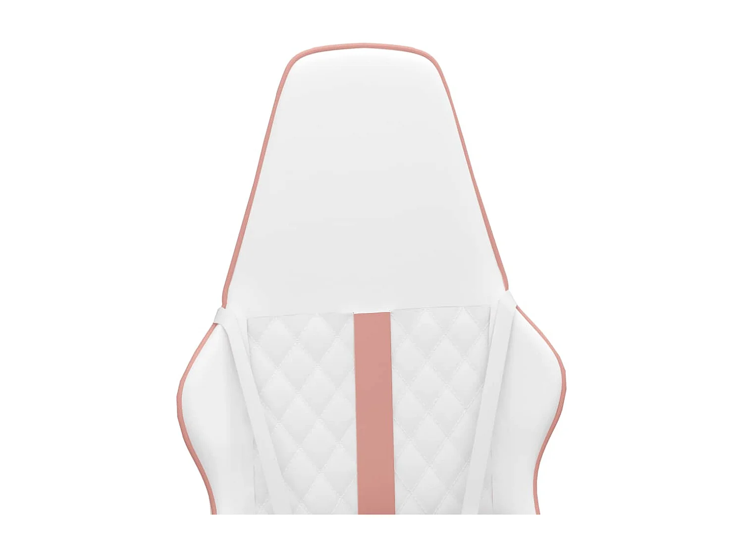 Chaise de jeu de massage rose et blanc similicuir