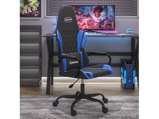 Kauf Unique Gaming-Stuhl mit Massagefunktion Schwarz und Blau Kunstleder