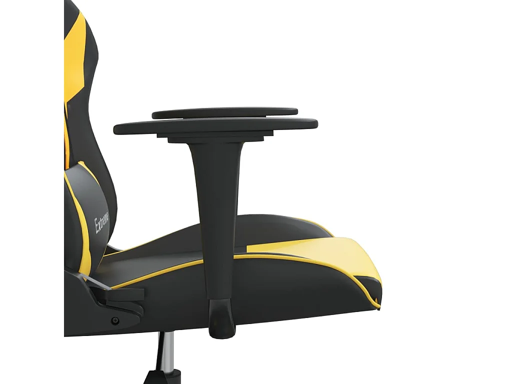 Sedia da Gaming Nera e Oro in Similpelle