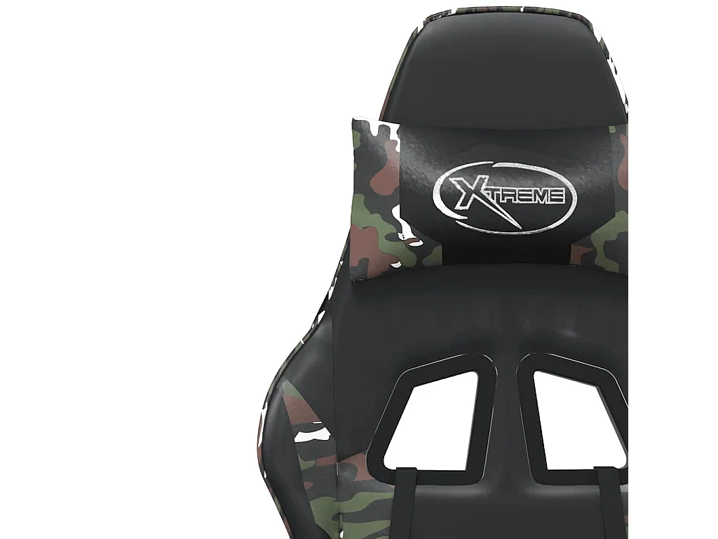 Chaise de jeu de massage Noir et camouflage Similicuir