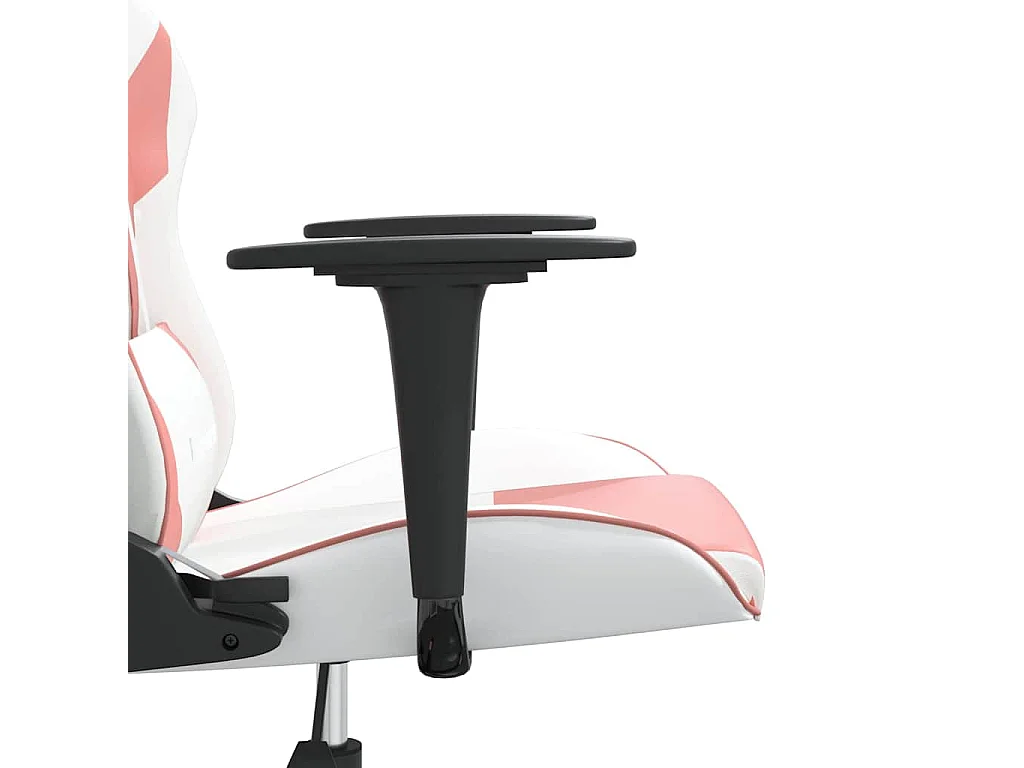 Chaise de jeu de massage Blanc et rose Similicuir