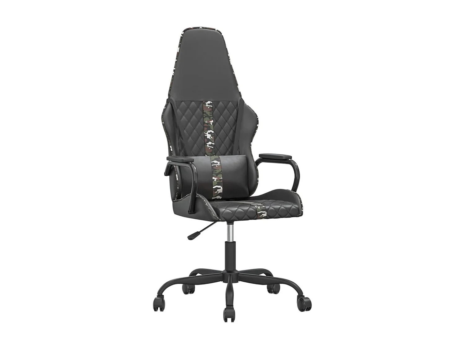 Chaise de jeu Noir et camouflage Similicuir