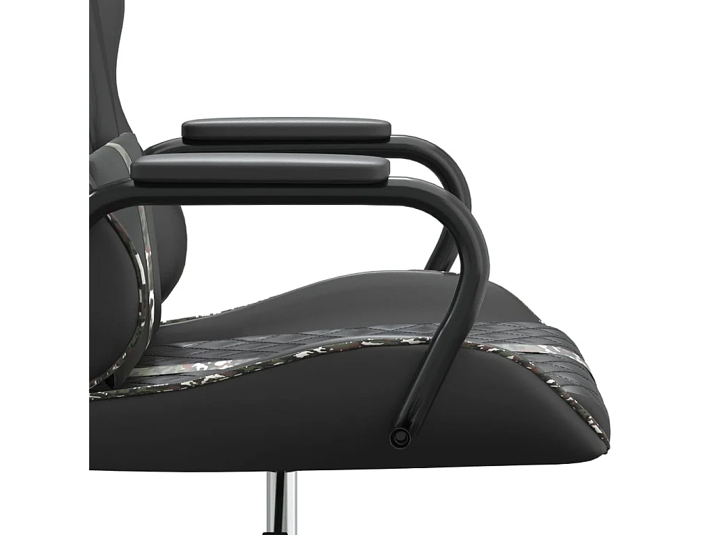 Chaise de jeu Noir et camouflage Similicuir