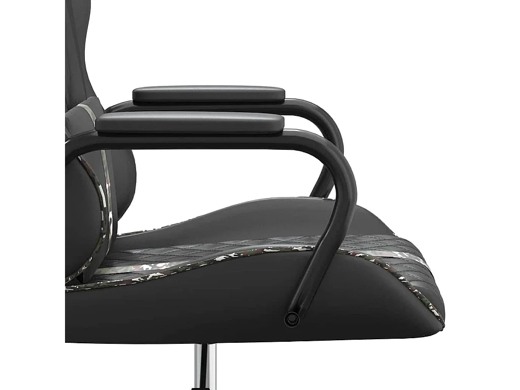 Gamestoel kunstleer zwart en camouflage