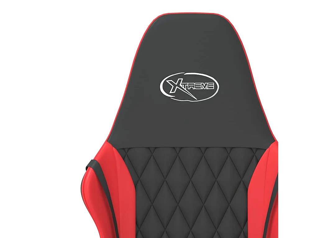 Chaise de jeu Noir et rouge Similicuir