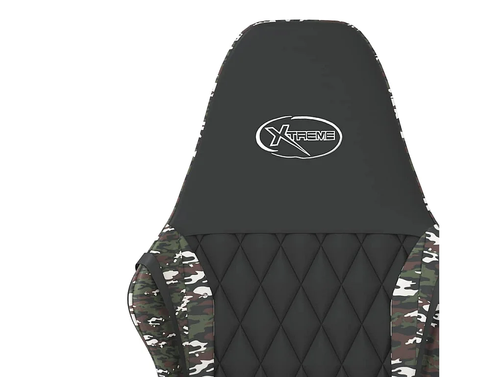 Chaise de jeu Noir et camouflage Similicuir