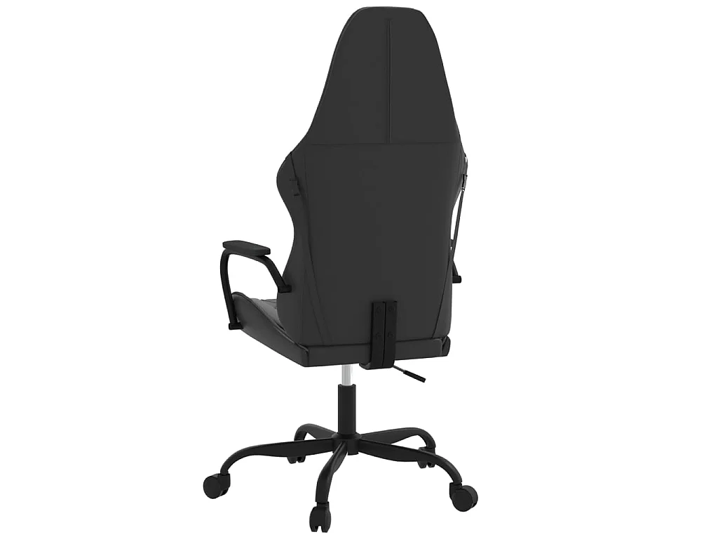 Chaise de jeu Noir et gris Similicuir