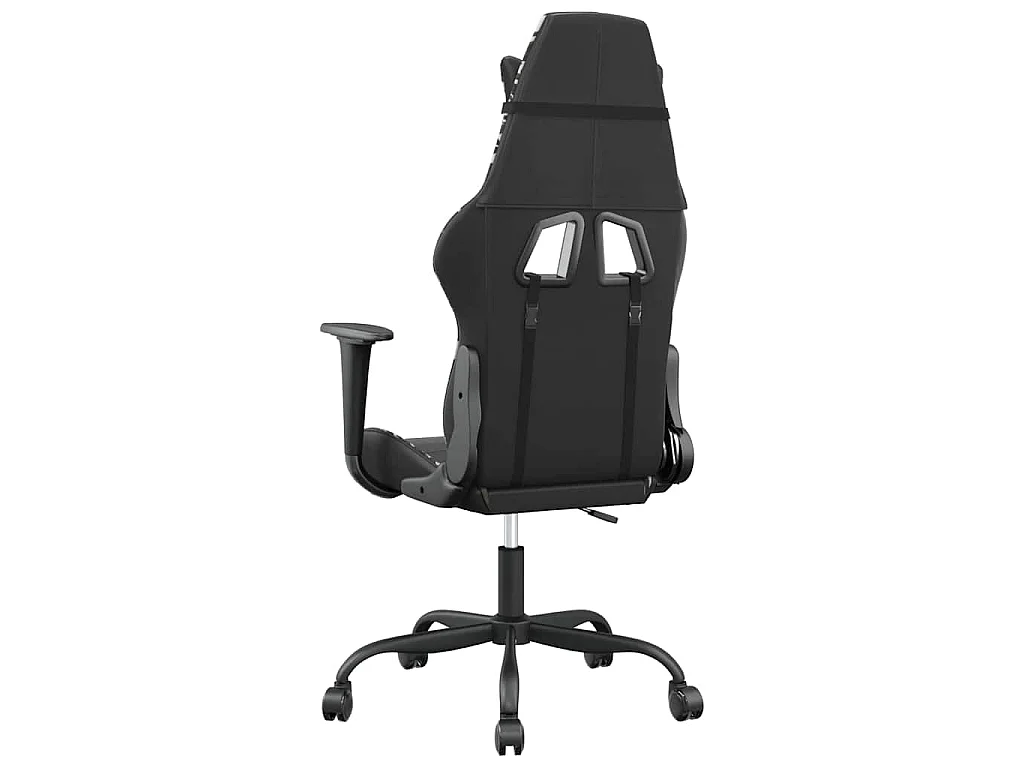 Chaise de jeu de massage Noir et camouflage Similicuir