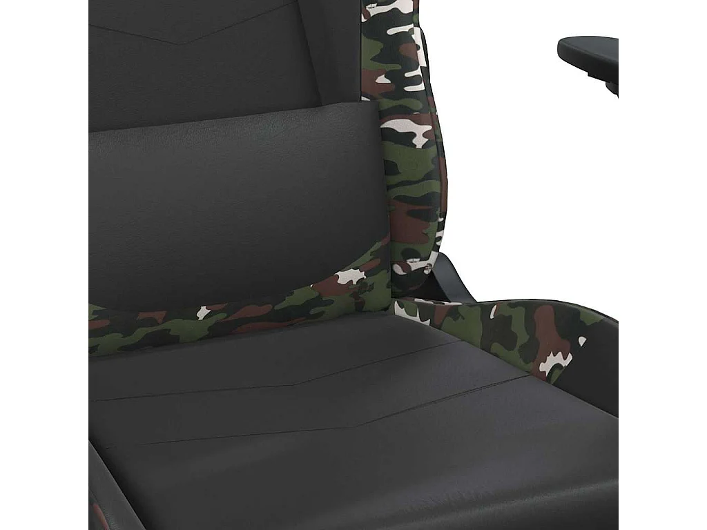 Chaise de jeu de massage Noir et camouflage Similicuir