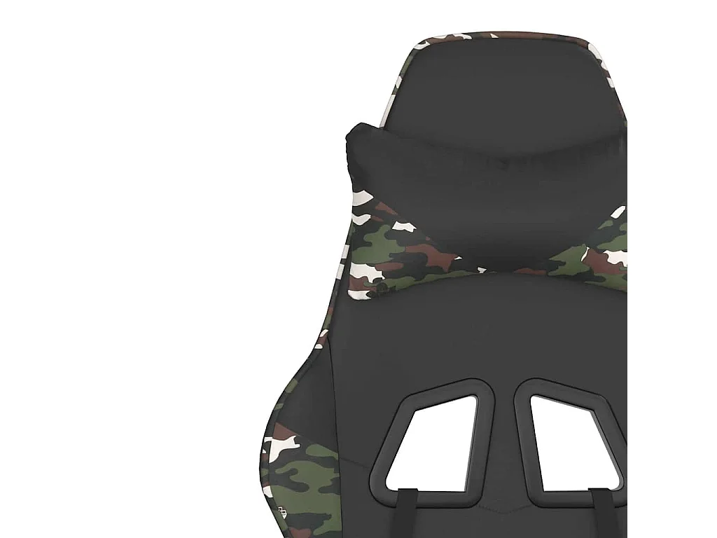 Chaise de jeu de massage Noir et camouflage Similicuir