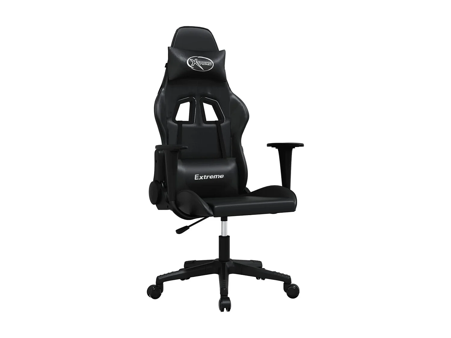 Chaise de jeu de massage noir similicuir