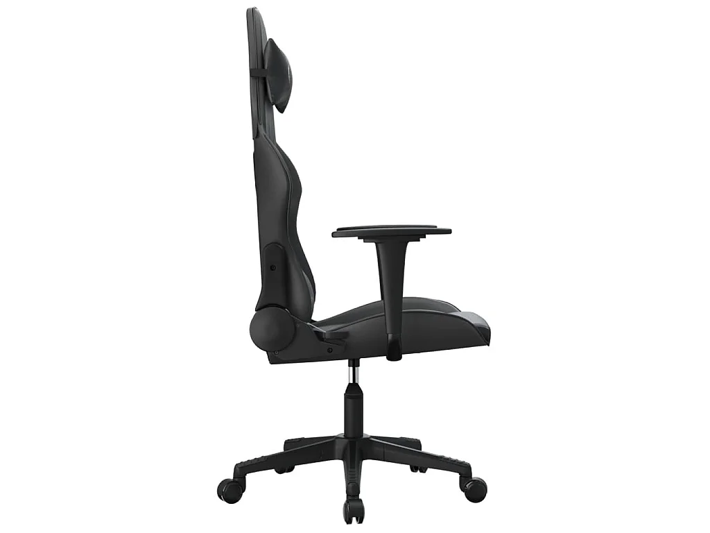 Chaise de jeu de massage noir similicuir