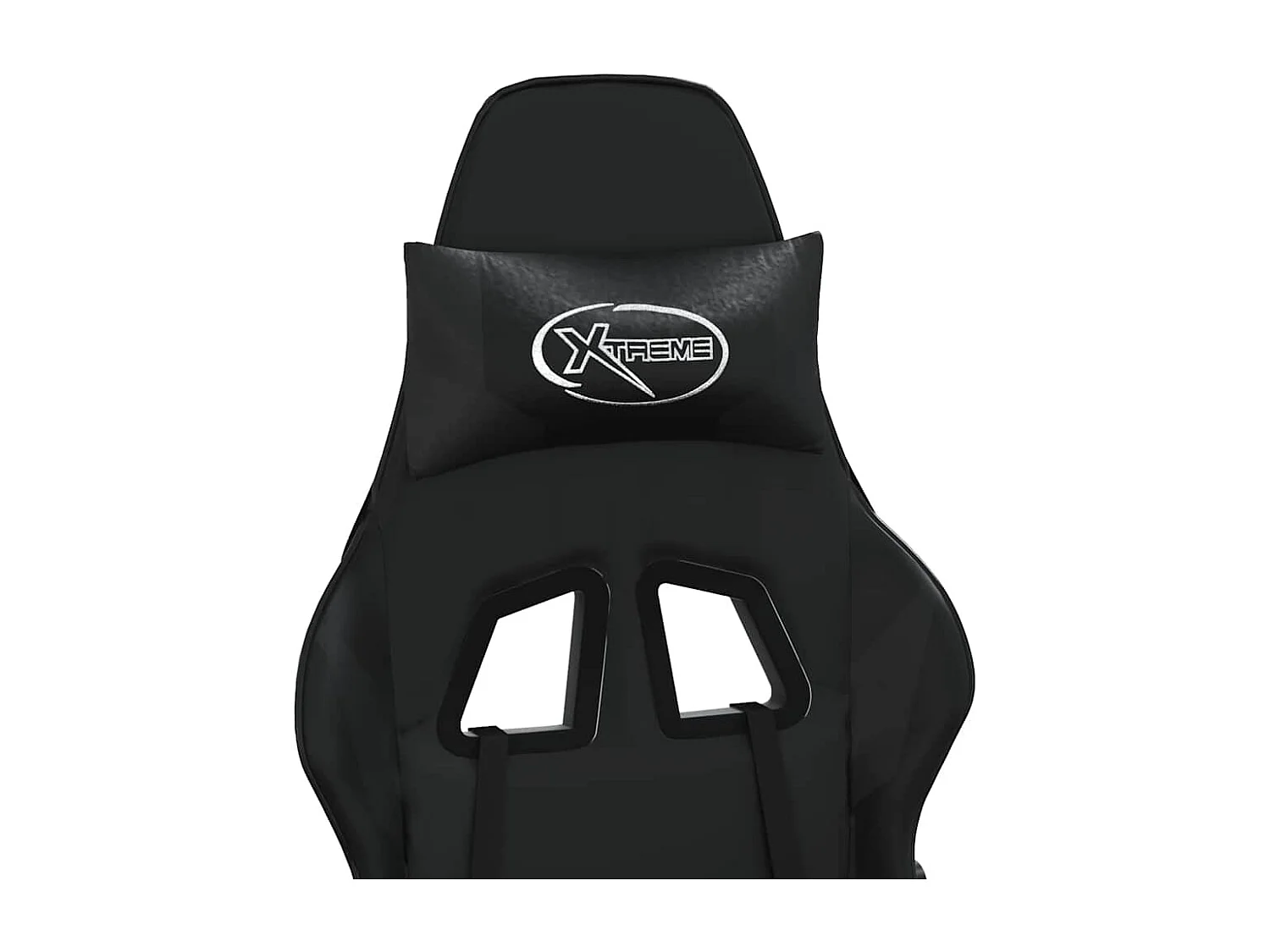 Chaise de jeu de massage noir similicuir