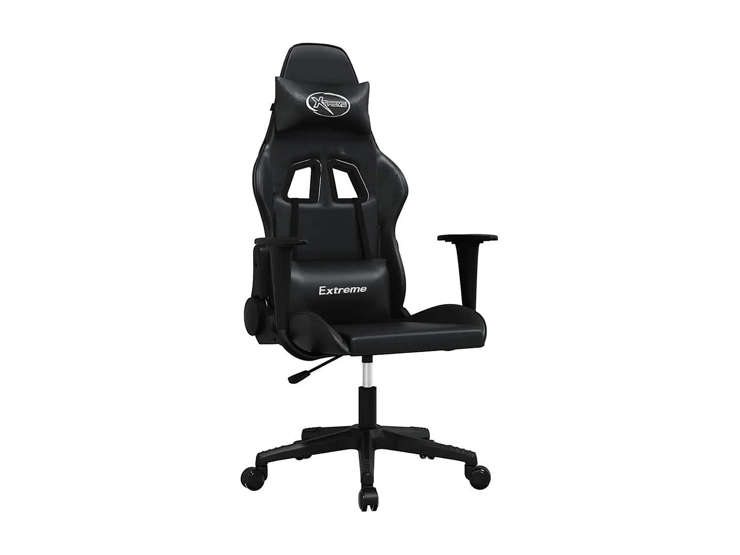 Gamestoel kunstleer zwart