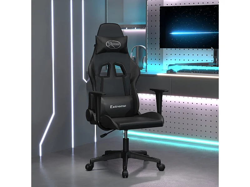 Chaise de jeu Noir Similicuir