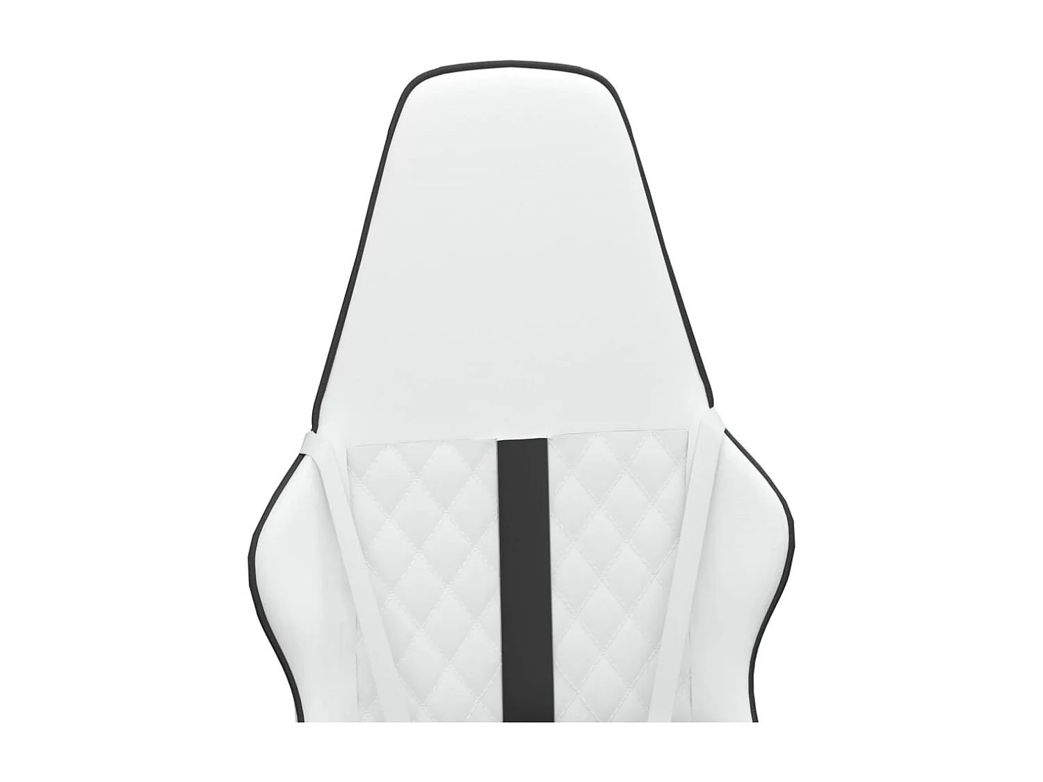 Chaise de jeu Blanc et noir Similicuir