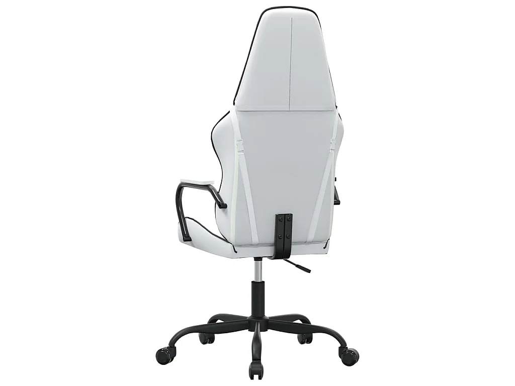 Chaise de jeu Blanc et noir Similicuir