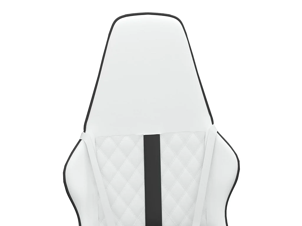 Chaise de jeu Blanc et noir Similicuir