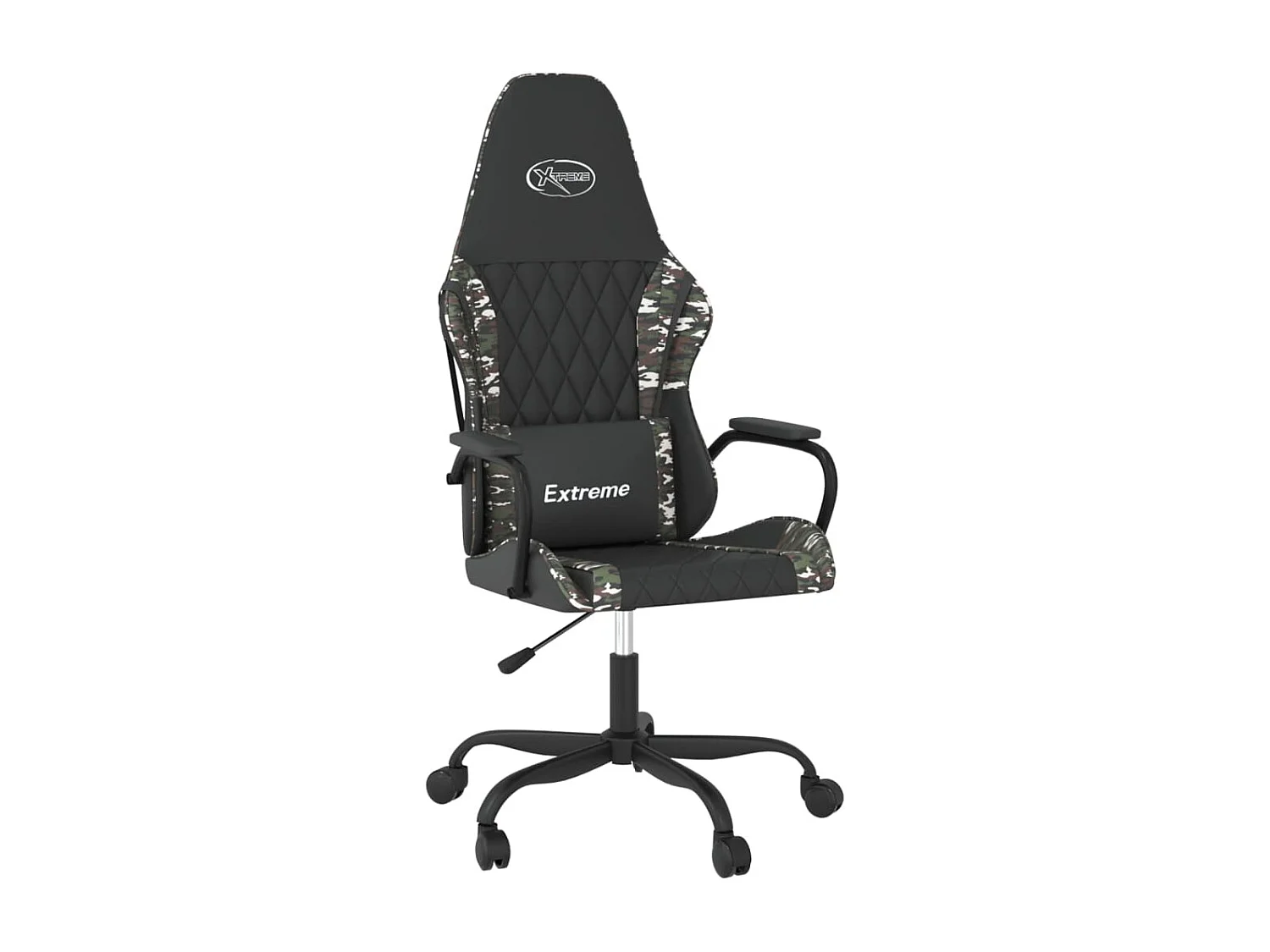 Chaise de jeu de massage Noir et camouflage Similicuir