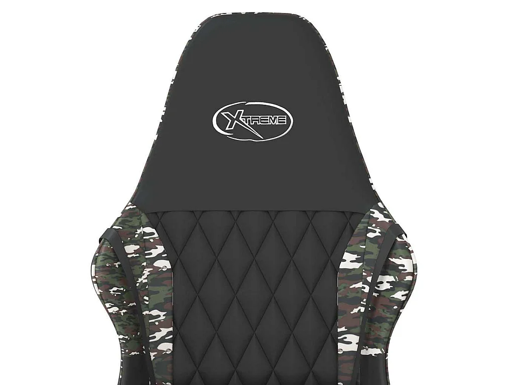 Chaise de jeu de massage Noir et camouflage Similicuir
