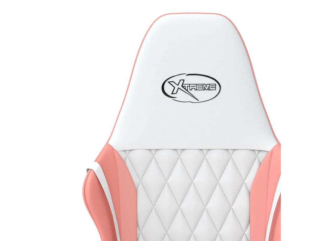 Chaise de jeu Blanc et rose Similicuir