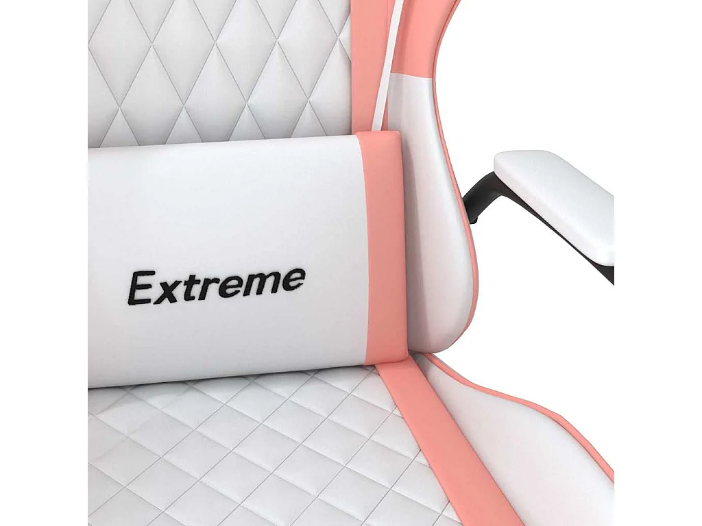 Chaise de jeu Blanc et rose Similicuir