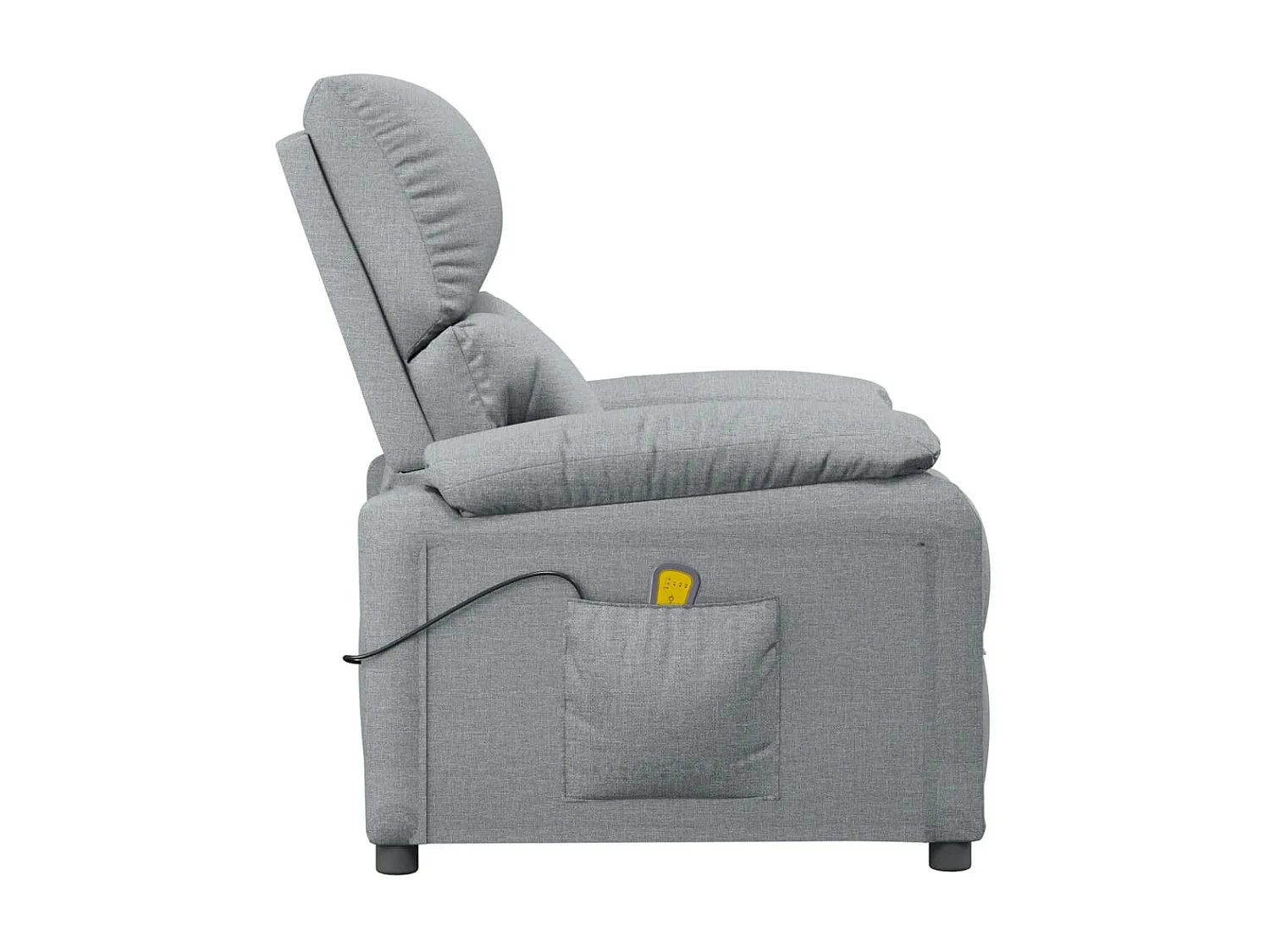 Fauteuil de massage Gris clair Tissu