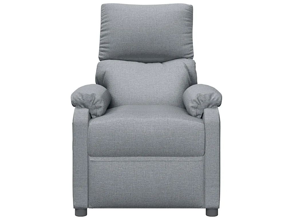 Massagesessel Hellgrau Stoff