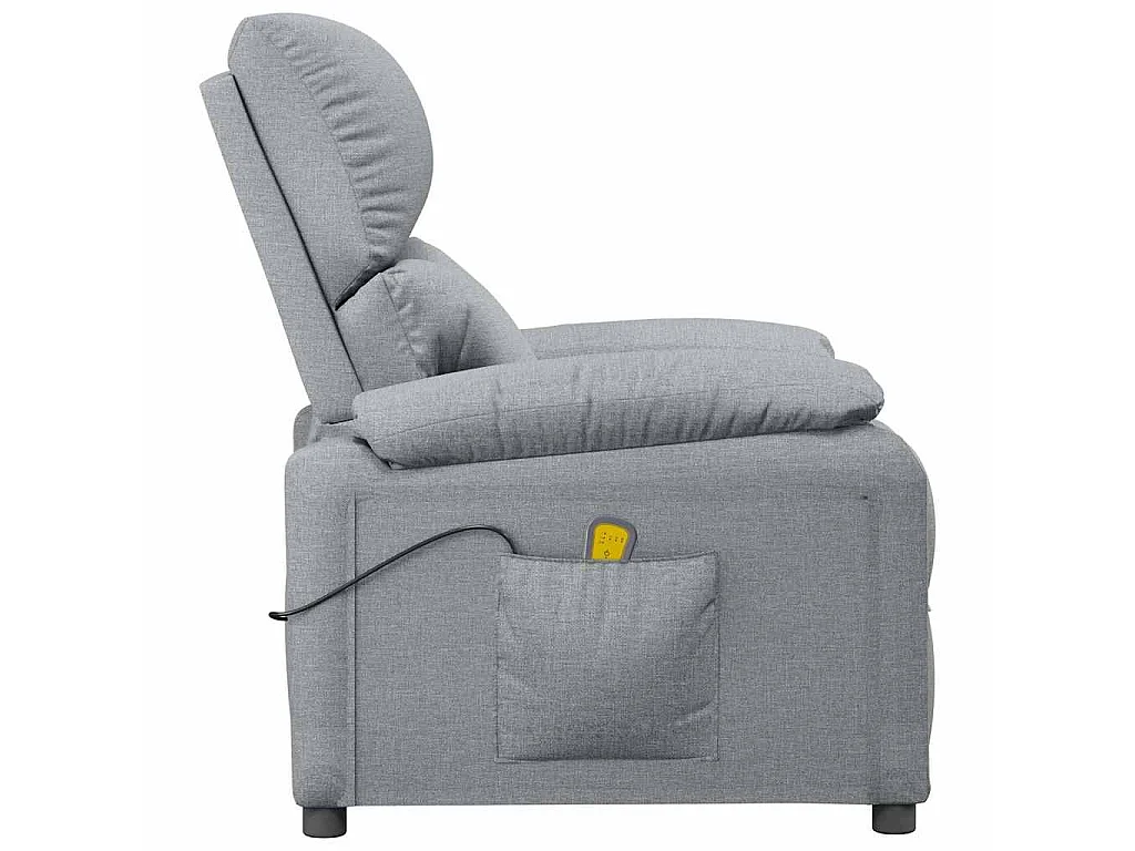 Fauteuil de massage Gris clair Tissu