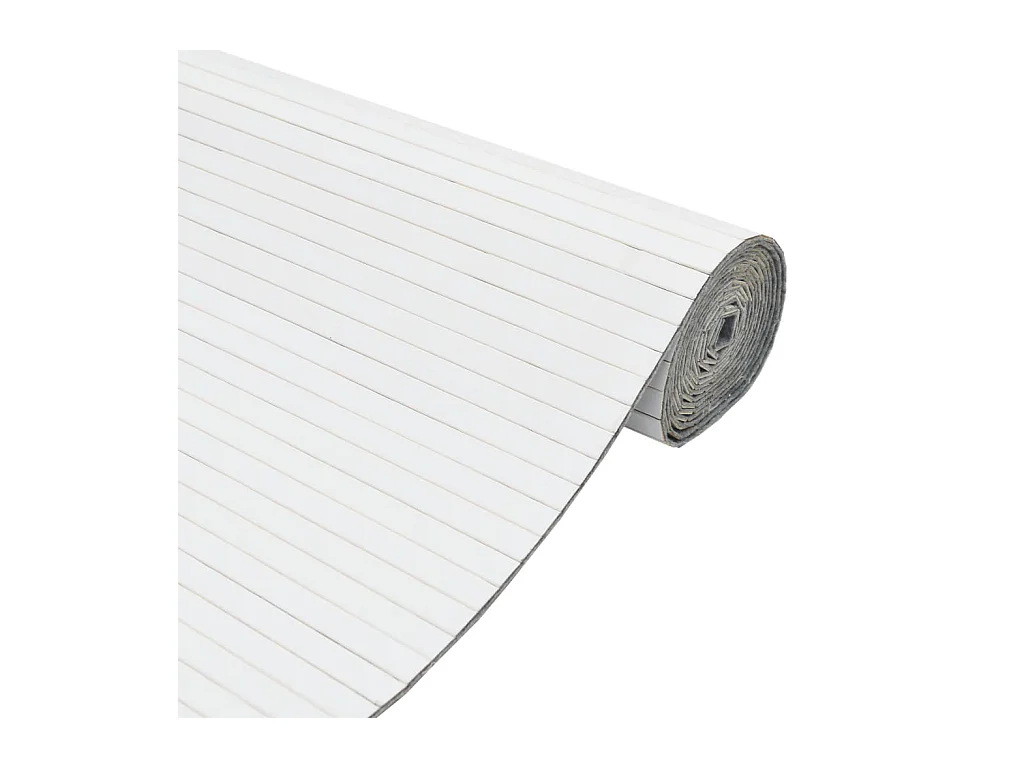 Cloison de séparation blanc 165x600 cm bambou