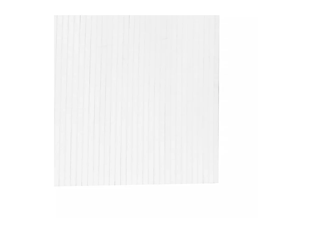 Cloison de séparation blanc 165x600 cm bambou