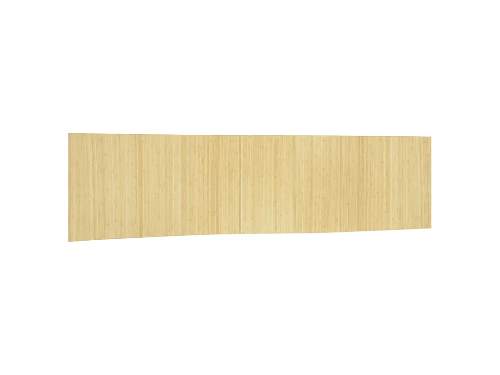 Biombo divisor de bambú color natural claro ancho 800 cm alto 165 cm