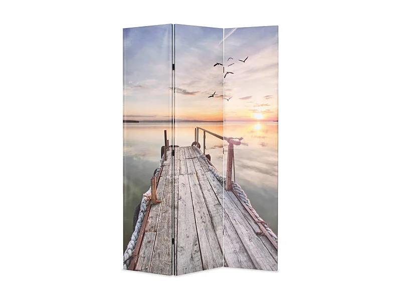 Cloison de séparation pliable 120 x 170 cm Lac