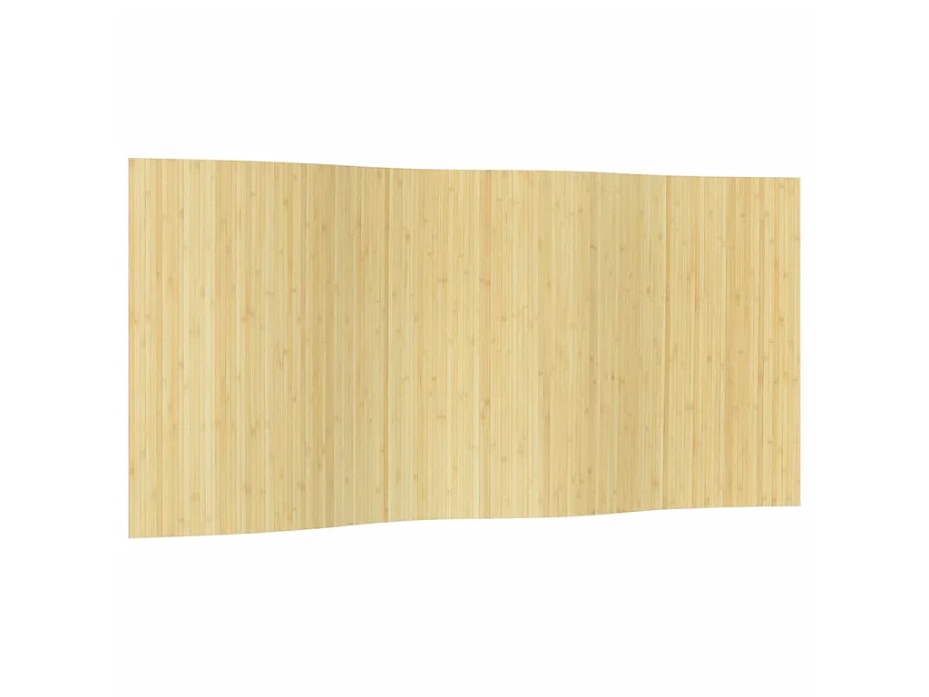Paravent Hell Natur Breite 400 cm Höhe 165 cm Bambus
