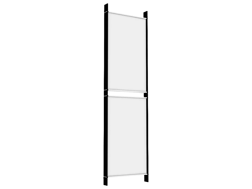 Paravent 5 panneaux Blanc 250x180 cm Tissu